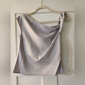 Elegant Nordstrom WAYF Icy Blue Silver Women's Top Size Small